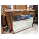 Wood Dresser w/ Mirror