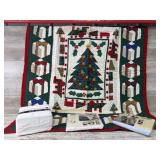 Christmas Quilt And Bed Sheets