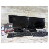 Sharp 19in Monitor, Samsung 23in Monitor