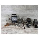 Cameras, Knife, Watch, Oil Lamps