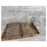 Clear glass lot