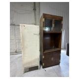 White Wooden Cabinet, Tall Entertainment Stand