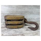 Antique Snatch Double Pulley