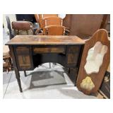Wooden Desk, Mirror