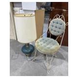 Large Lamp, Decorative Chair
