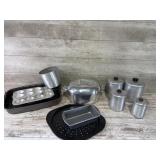 Wagner Ware Oval Roaster And Kitchen Items