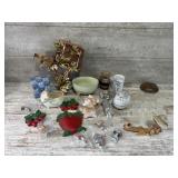 Strawberry Chalkware, Porcelain Figures, Decor