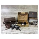 Vintage Cameras And Movie Projector