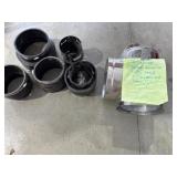 6" wood stove T clean out and rubber boots