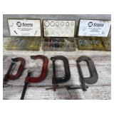 Clamps and hardware lot