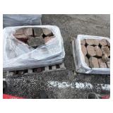 2 skids of locking garden wall blocks
