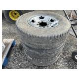 (2) 8 lug Wheel- (1) 6 Lug Wheel with Tires