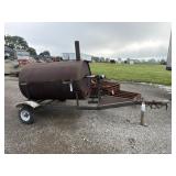 5 foot Barrel Smoker on Trailer