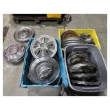 Vintage hubcaps lot