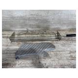Grill rotisserie and mitten
