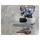 Drill press chain and tools