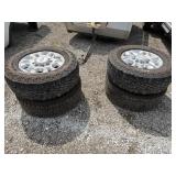 LT 275/70R18 TIRES AND RIMS