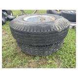 2- 8.25 x 15 Low Boys  and Rims