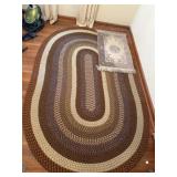 Braided Rug and Small floral rug