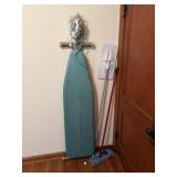 Ironing Board and Iron with dust mops