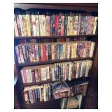 Large bookshelf and books
