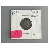1835 Capped Bust Silver Dime
