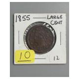 1855 Braided Hair Large Cent