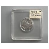1838 Seated Liberty Half Dollar