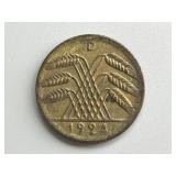 1924 German 50 Rentenpfennig D