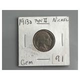 1913 D Type II Buffalo Nickel