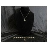 Marked Sterling Bracelet & Necklace