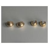 2 Sets - 14K Gold Earrings 3.58DWT