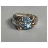 Remy Sterling Silver 14K Blue Topaz 6.1DWT