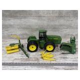 John Deere Diecast Tractor, Baler, Forage