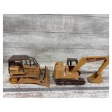 Case Diecast Long Track Dozer And Excavator