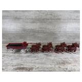 Cast Iron Wagon with Eight Horses