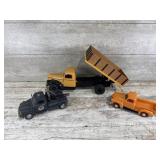 Toy Dump Truck, Thunder Tow Truck, and Plastic