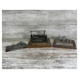 Pewter, Die-Cast Machinery Model Plaques