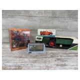 Diecast Tanker Coin Bank, Sheller, Farm Tractor