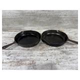 2 Unmarked Skillets