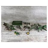John Deer Die Cast Model Plow, Disc, Running Gear