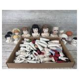 Vintage Porcelain Doll Busts and Limbs