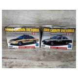 Two Lindberg Ford Crown Victoria Model Kits
