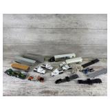 Die Cast John Deere, Case, Agco Semi and Trailers