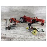 Die Cast Tractors, Sickle, and Plow