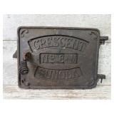 Crescent Cast Iron Stove Door