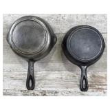 (2) unmarked skillets