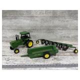 John Deere Diecast Tractor, Manure, Plow