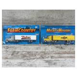 ERTL  Die Cast Semi And Trailers