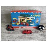 Fisher Price Camper in Box and Miscellaneous Toys